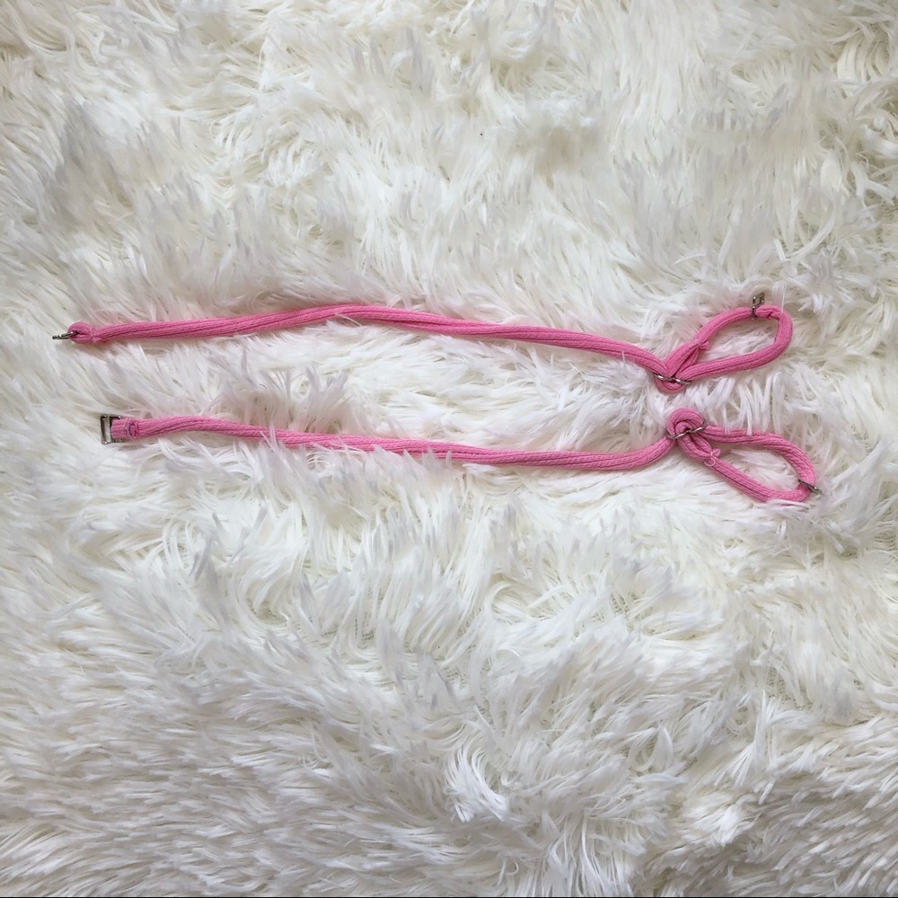 New Large Ribbed Pink Bikini Top & Bottom Set - Picture 6 of 6